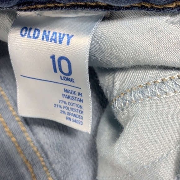 WOMEN’S Old Navy The Rock Star Blue Jeans Size 10 - Picture 9 of 9